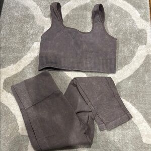 JoyLab Brown Leggings High-Waisted for Active Performance
